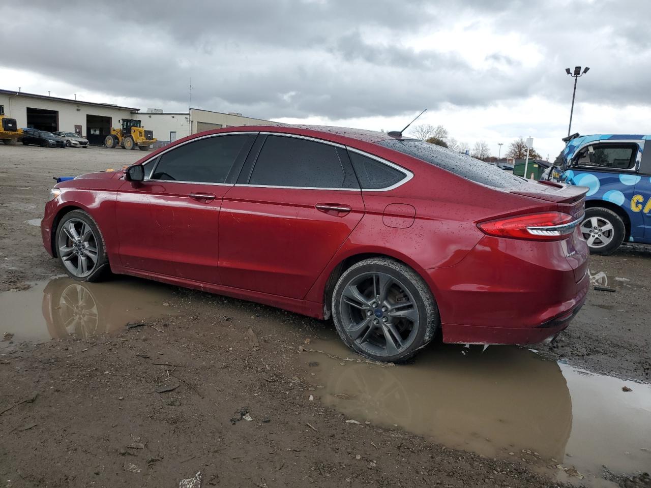 2017 Ford Fusion VIN 3FA6P0VP4HR243680 Copart auction photo, front end / side damage thumbnail 2