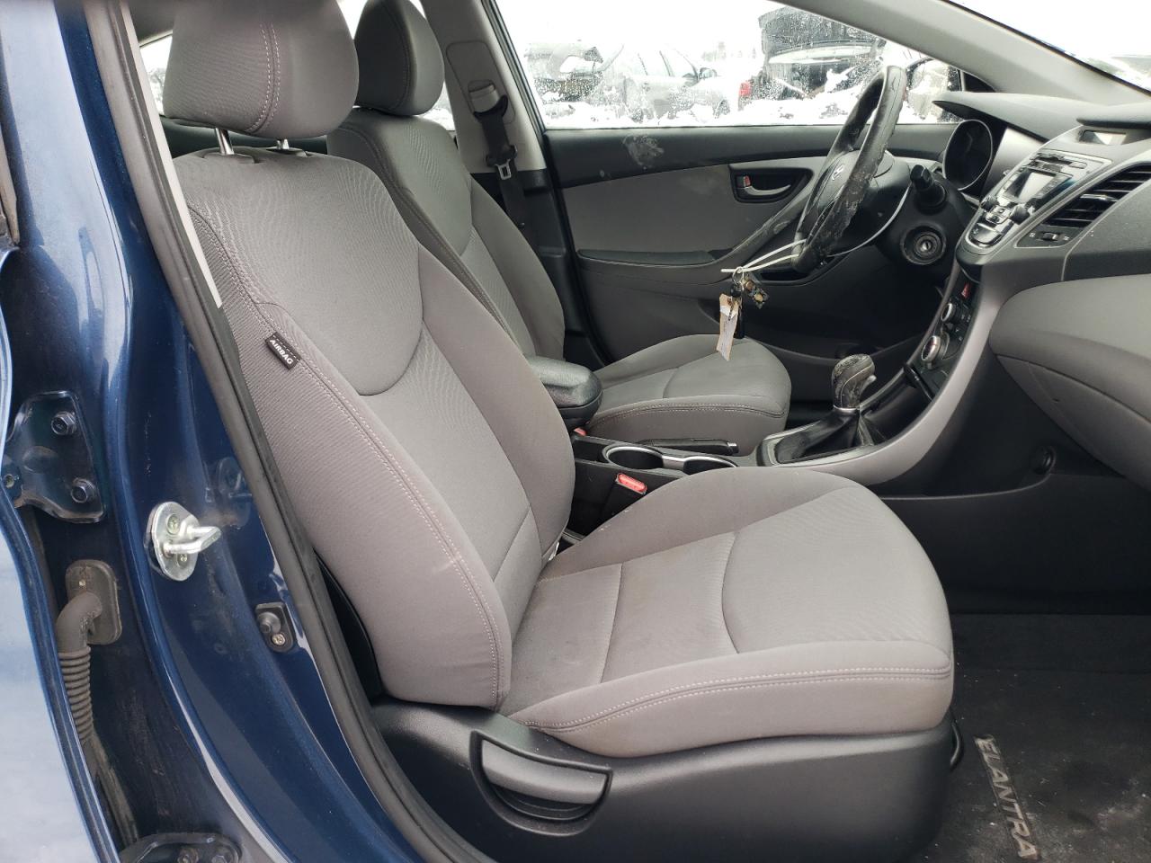 2015 Hyundai Elantra VIN KMHDH4AE1FU253532 Copart auction photo, side damage thumbnail 7