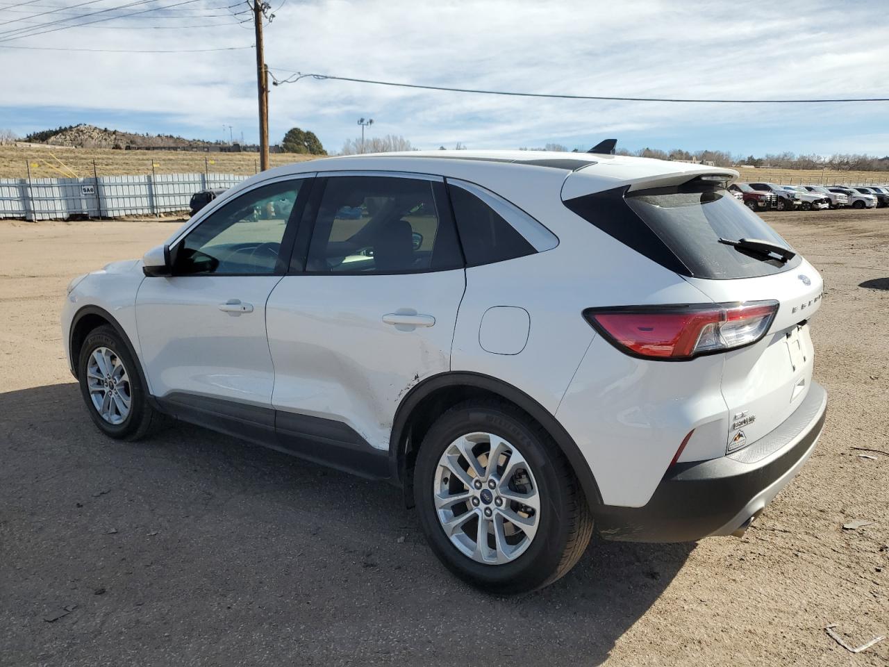 2020 Ford Escape VIN 1FMCU9G61LUA33906 Copart auction photo, side / rear end damage thumbnail 2