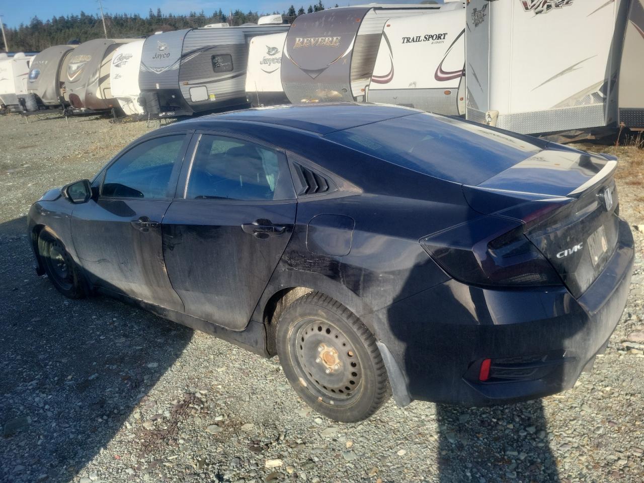 2021 Honda Civic VIN 2HGFC2F84MH008244 Copart auction photo, side / all over damage thumbnail 2