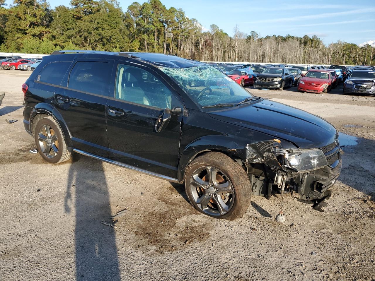 2015 Dodge Journey VIN 3C4PDCGG5FT622791 Copart auction photo, rollover damage thumbnail 4