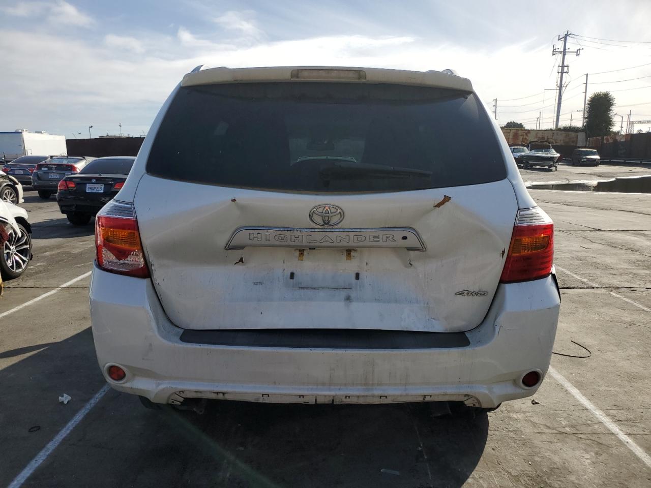 2010 Toyota Highlander VIN JTEDK3EHXA2157869 Copart auction photo, front end / rear end damage thumbnail 6