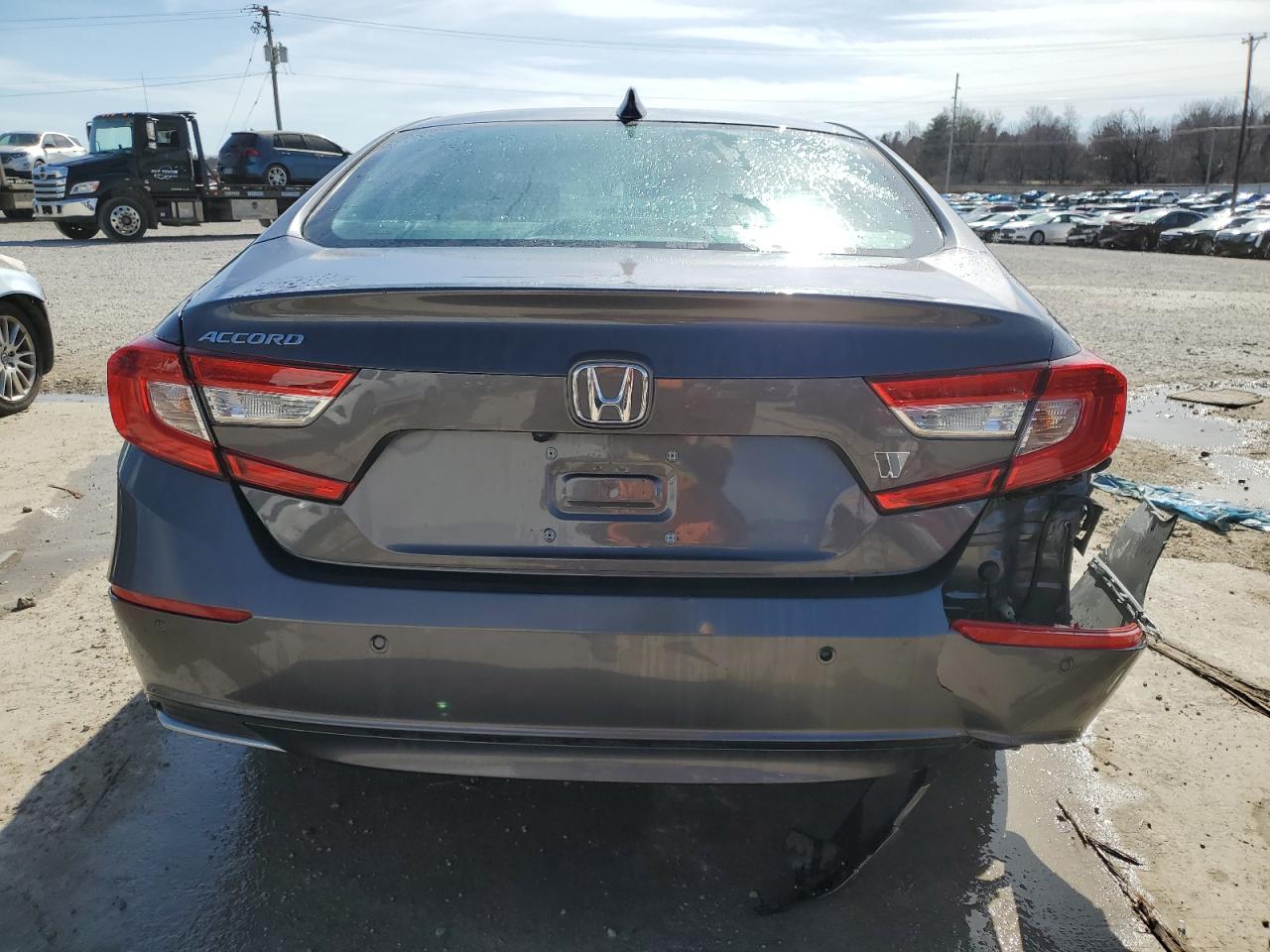 2021 Honda Accord VIN 1HGCV1F51MA040953 Copart auction photo, rear end / side damage thumbnail 6