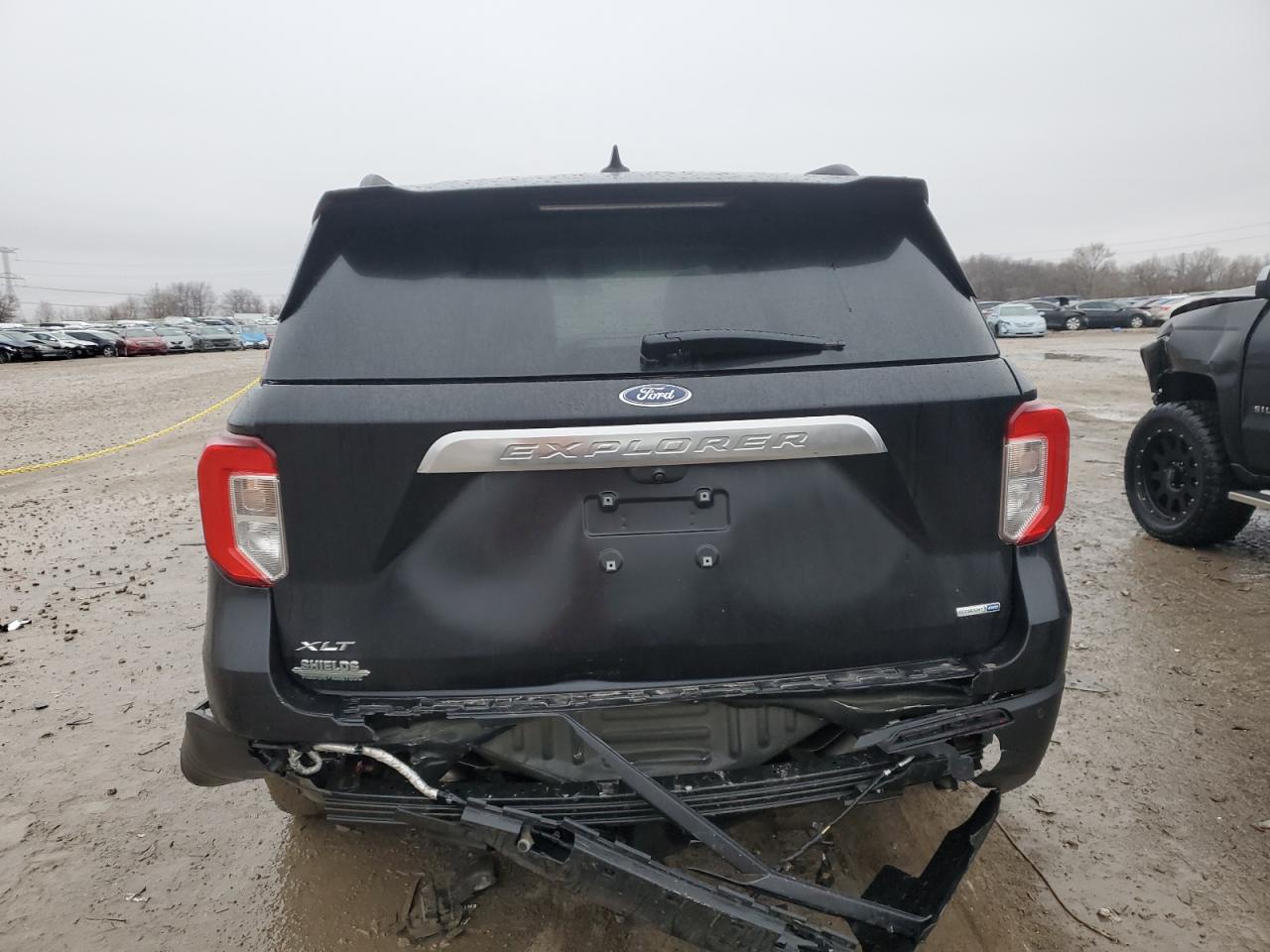 2020 Ford Explorer VIN 1FMSK8DH4LGB49097 Copart auction photo, side damage thumbnail 6