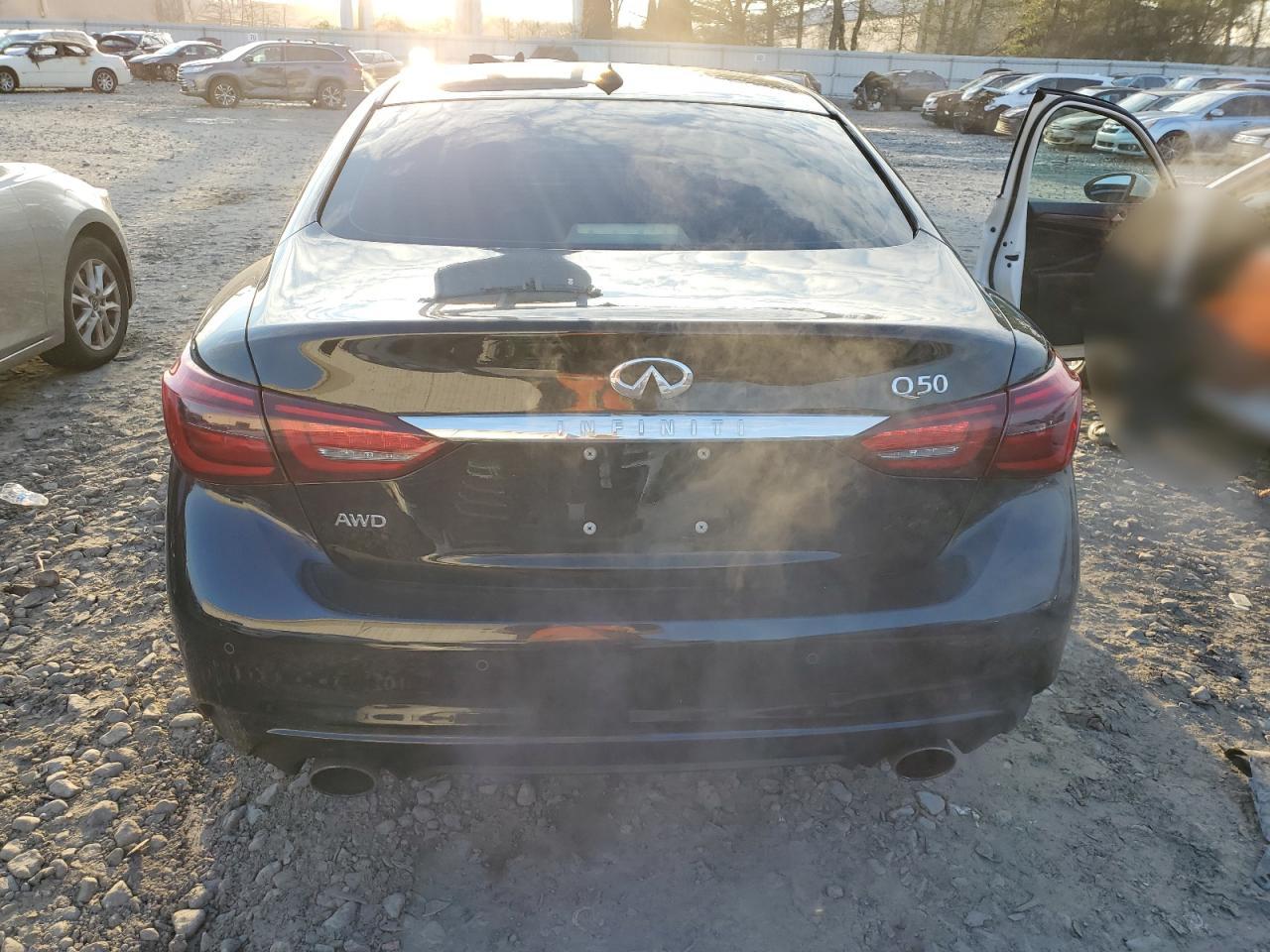 2020 Infiniti Q50 VIN JN1EV7ARXLM252755 Copart auction photo, front end / minor dent/scratches damage thumbnail 6
