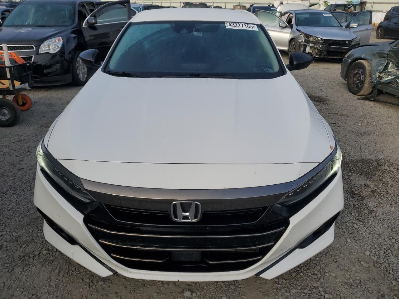 2022 Honda Accord VIN 1HGCV1F42NA066258 Copart auction photo, rear end damage thumbnail 5