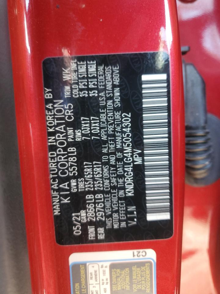 2021 KIA Sorento VIN KNDRG4LG4M5054302 Copart auction photo, front end damage thumbnail 13