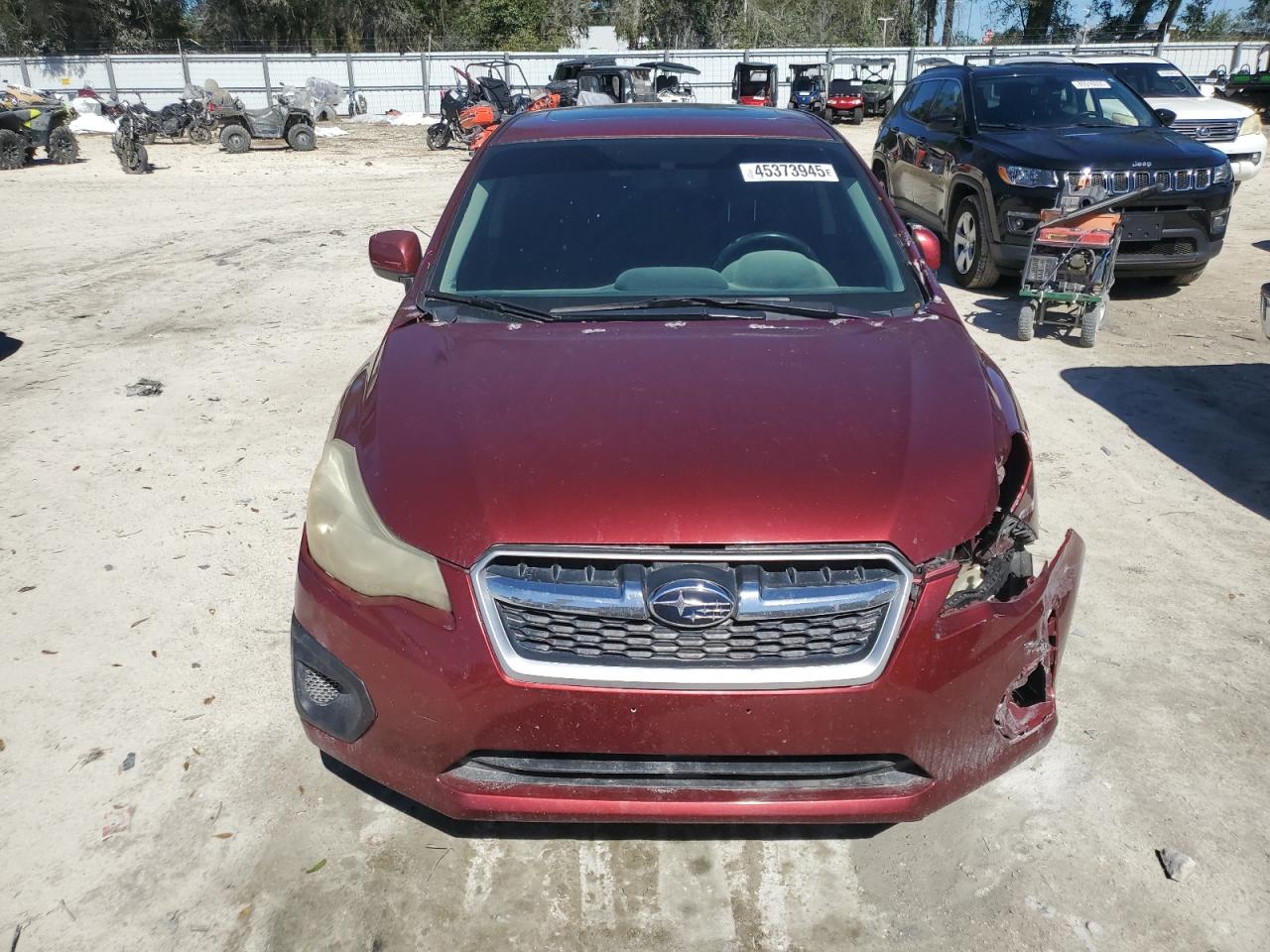 2012 Subaru Impreza VIN JF1GPAD64CG227031 Copart auction photo, front end / minor dent/scratches damage thumbnail 5