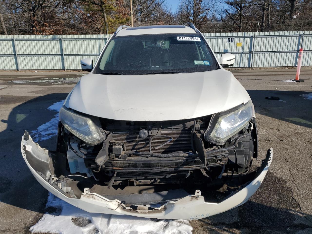 2016 Nissan Rogue VIN 5N1AT2MV8GC788043 Copart auction photo, front end / rear end damage thumbnail 5