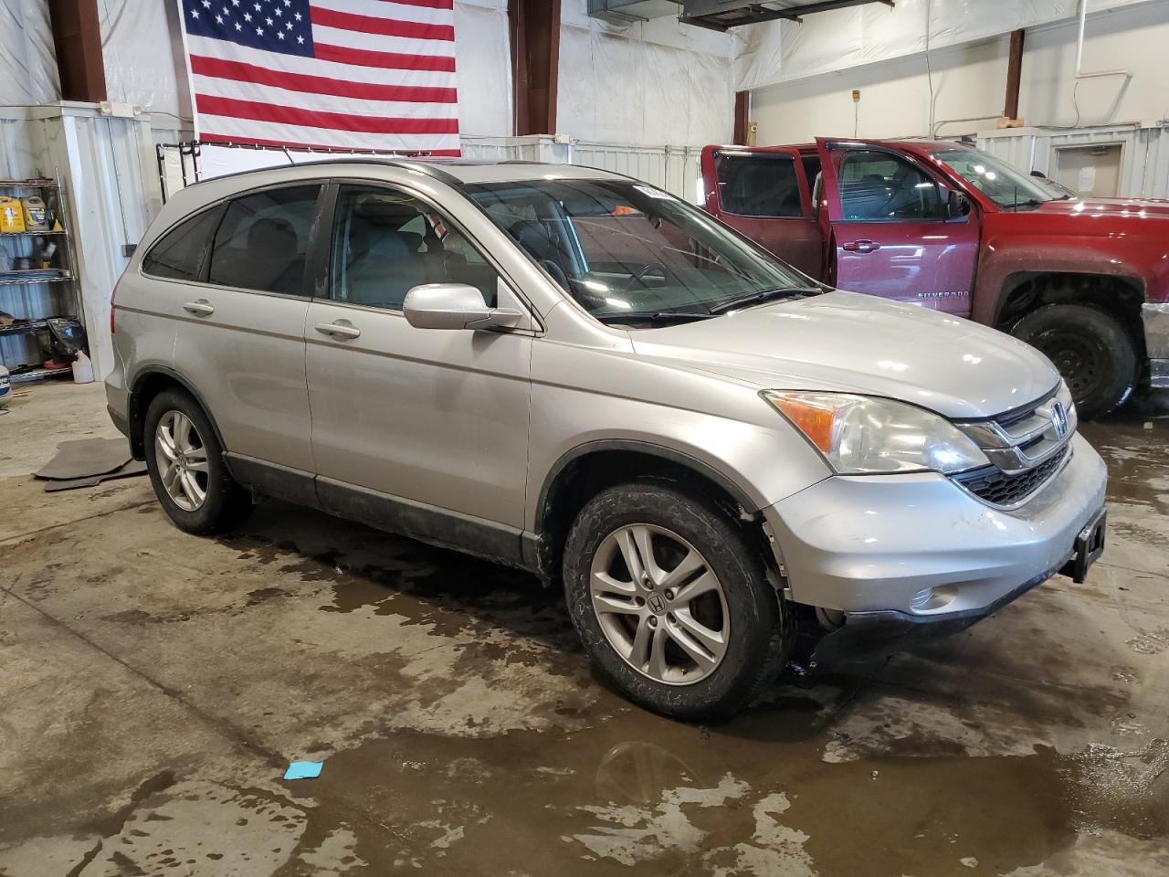 2010 Honda CR-V VIN 5J6RE4H75AL013614 Copart auction photo, side damage thumbnail 4