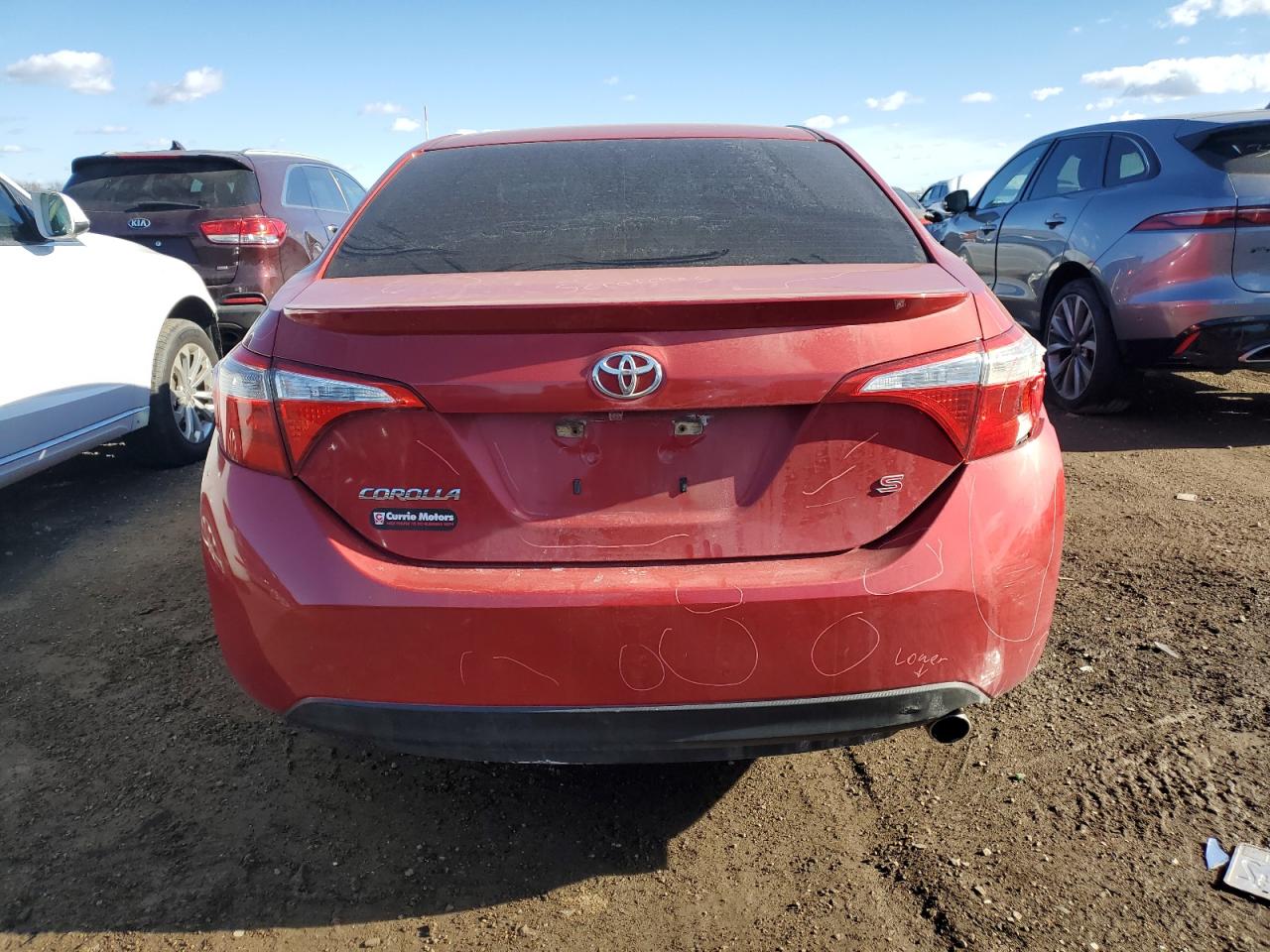 2014 Toyota Corolla VIN 5YFBURHE6EP143632 Copart auction photo, front end / minor dent/scratches damage thumbnail 6