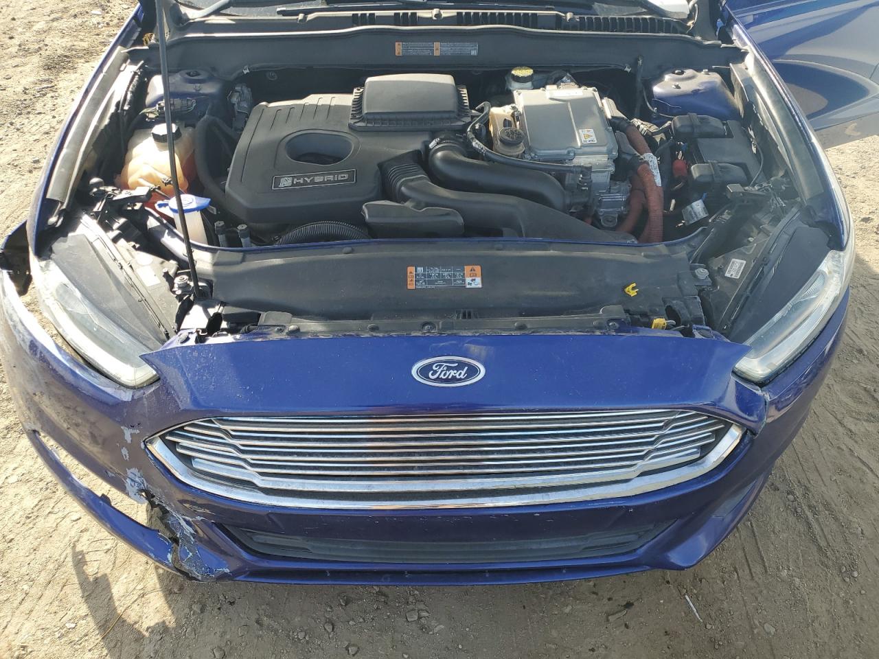 2014 Ford Fusion VIN 3FA6P0LU7ER356642 Copart auction photo, front end / side damage thumbnail 13