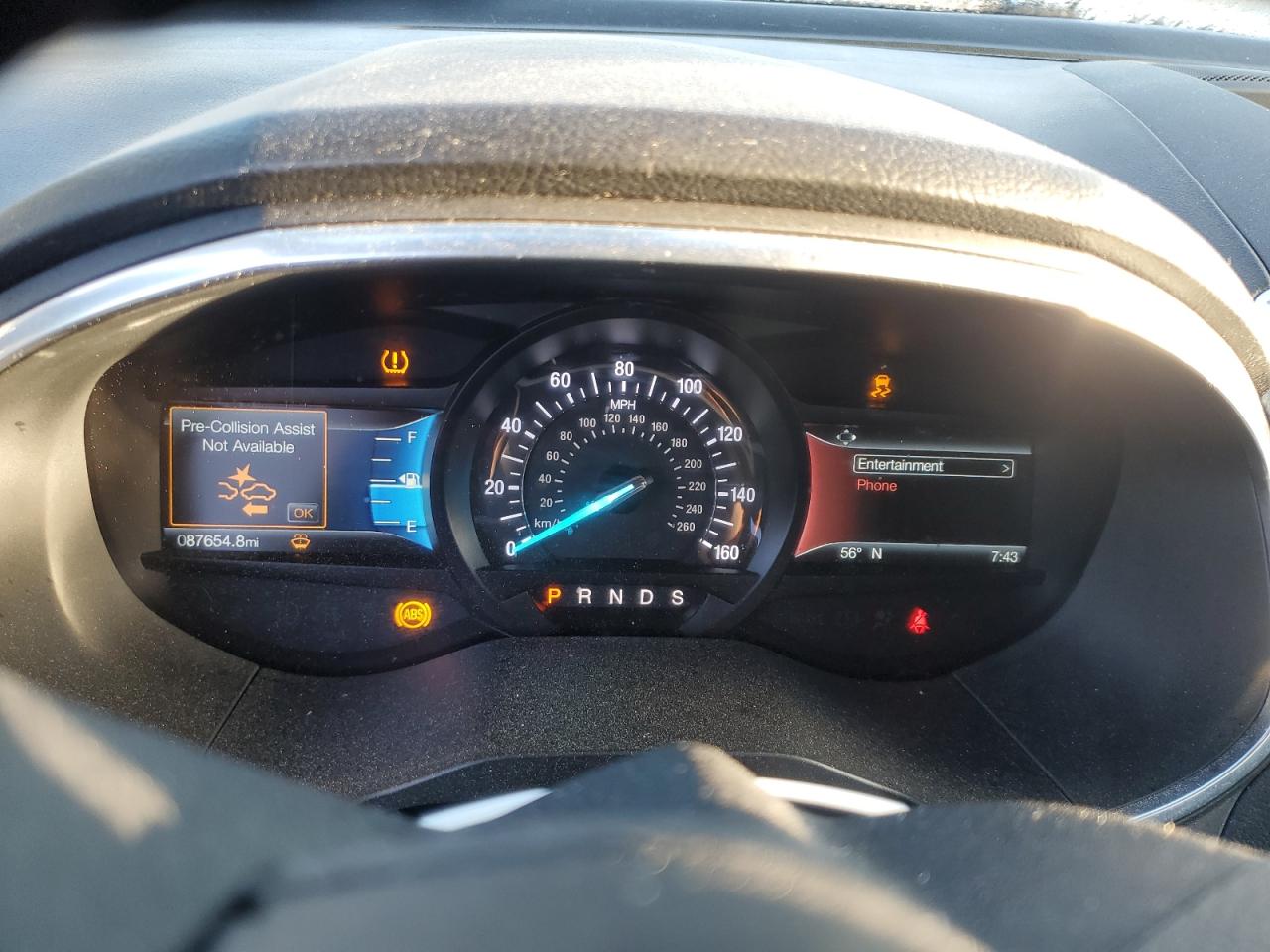 2020 Ford Edge VIN 2FMPK3K94LBA56852 Copart auction photo, front end damage thumbnail 9