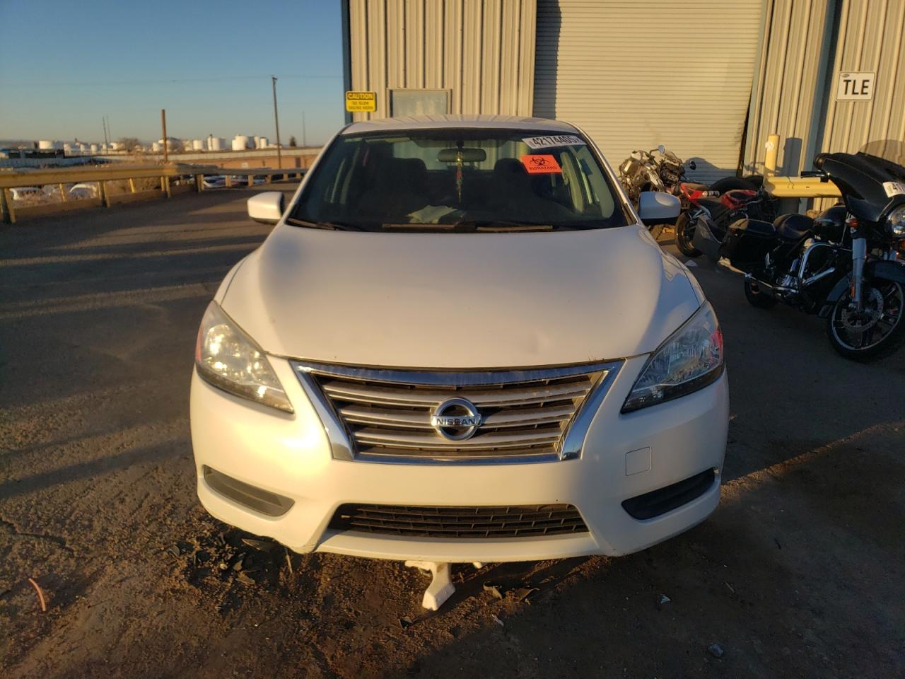 2014 Nissan Sentra VIN 3N1AB7AP1EL664047 Copart auction photo, undercarriage / front end damage thumbnail 5