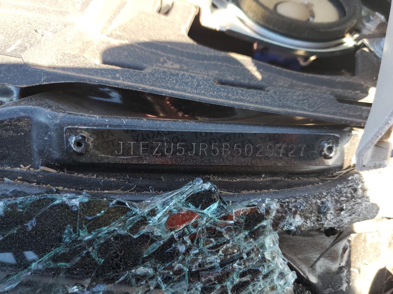 2011 Toyota 4Runner VIN JTEZU5JR5B5029727 Copart auction photo, all over damage thumbnail 12