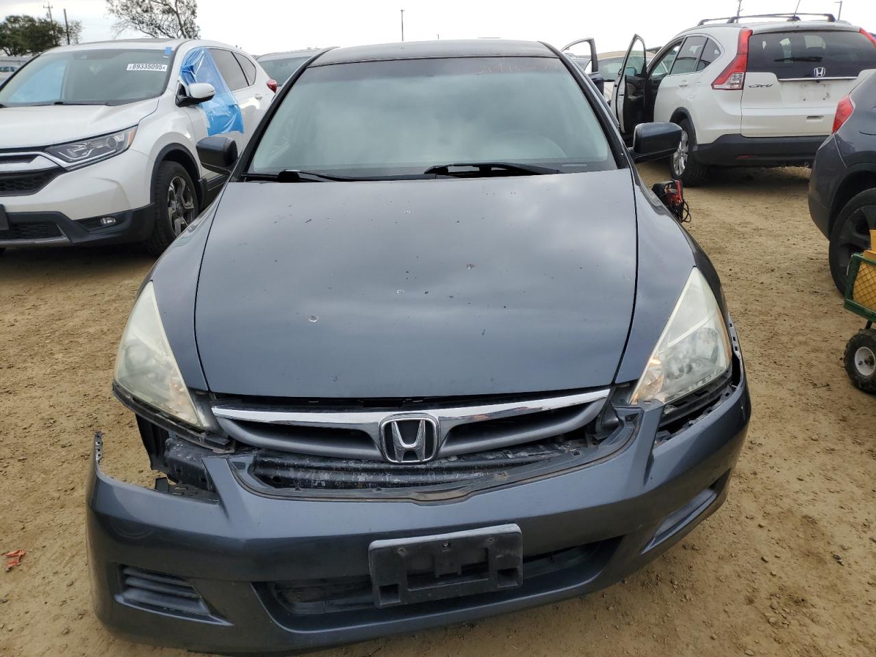 2006 Honda Accord VIN 1HGCM55436A029684 Copart auction photo, rear end / front end damage thumbnail 5