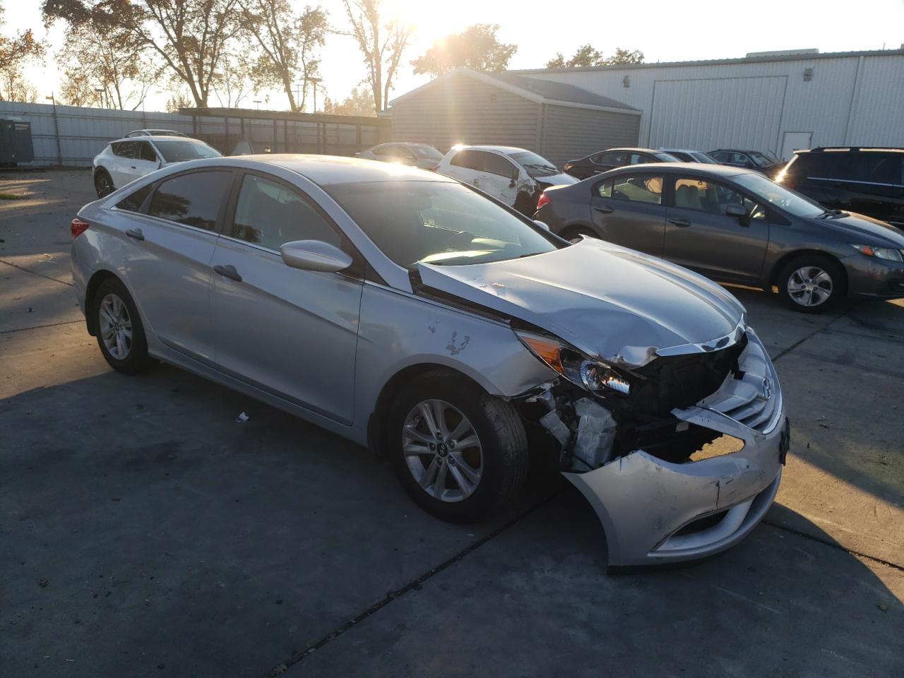 2013 Hyundai Sonata VIN 5NPEB4AC2DH515980 Copart auction photo, front end damage thumbnail 4