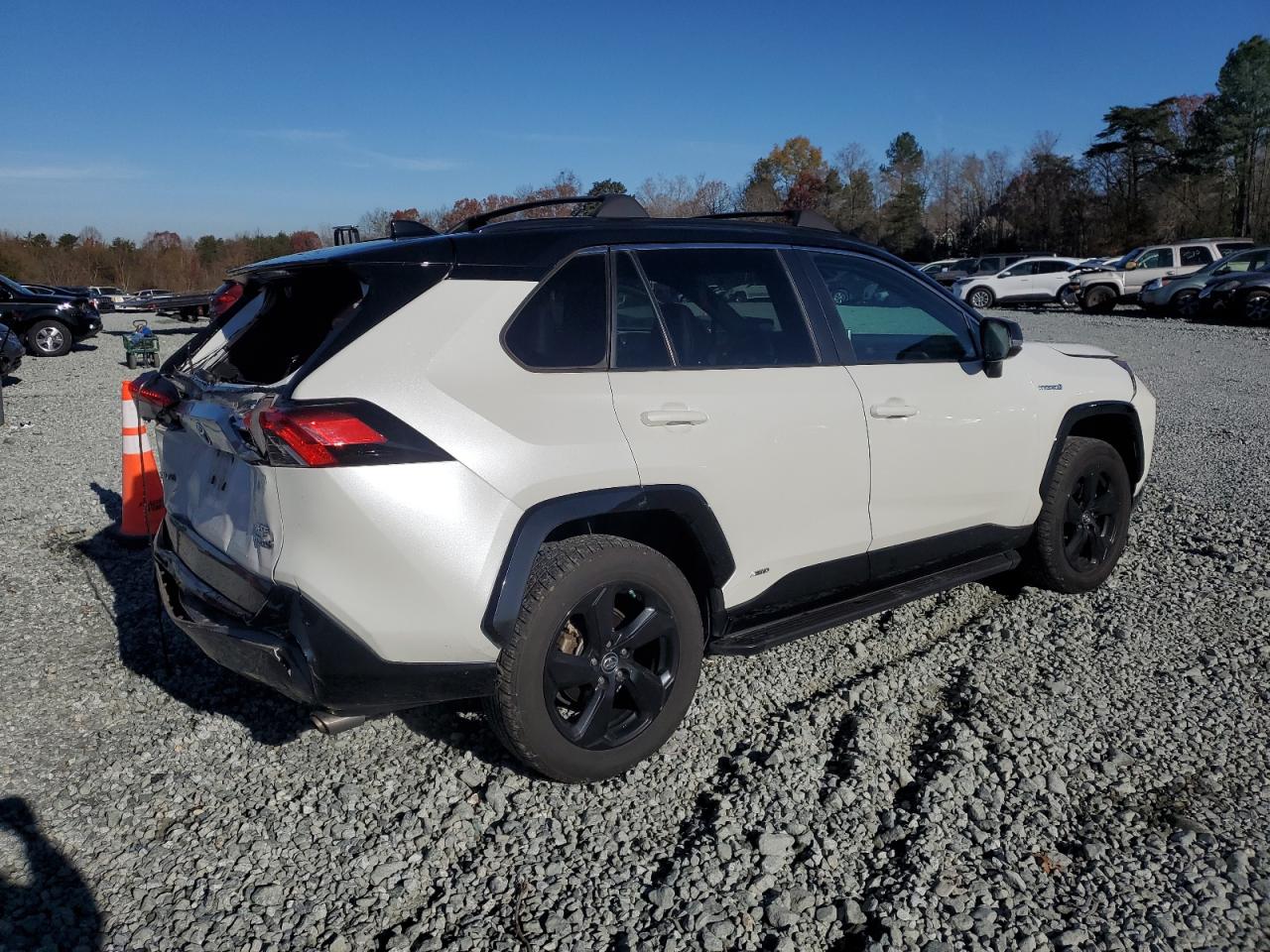 2019 Toyota RAV 4 VIN 2T3EWRFV6KW040335 Copart auction photo, rear end damage thumbnail 3