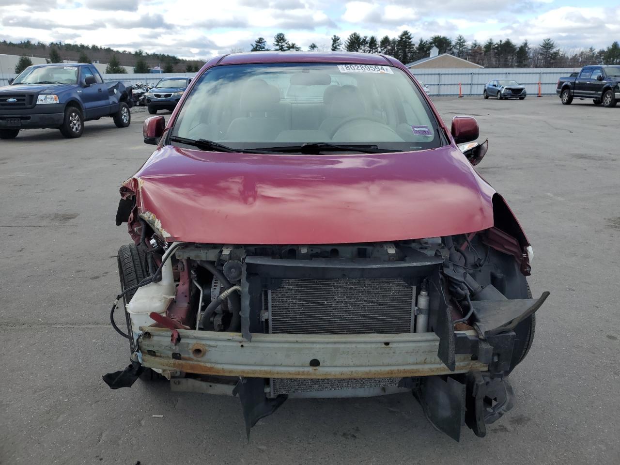 2014 Nissan Versa VIN 3N1CN7AP9EL828578 Copart auction photo, front end damage thumbnail 5