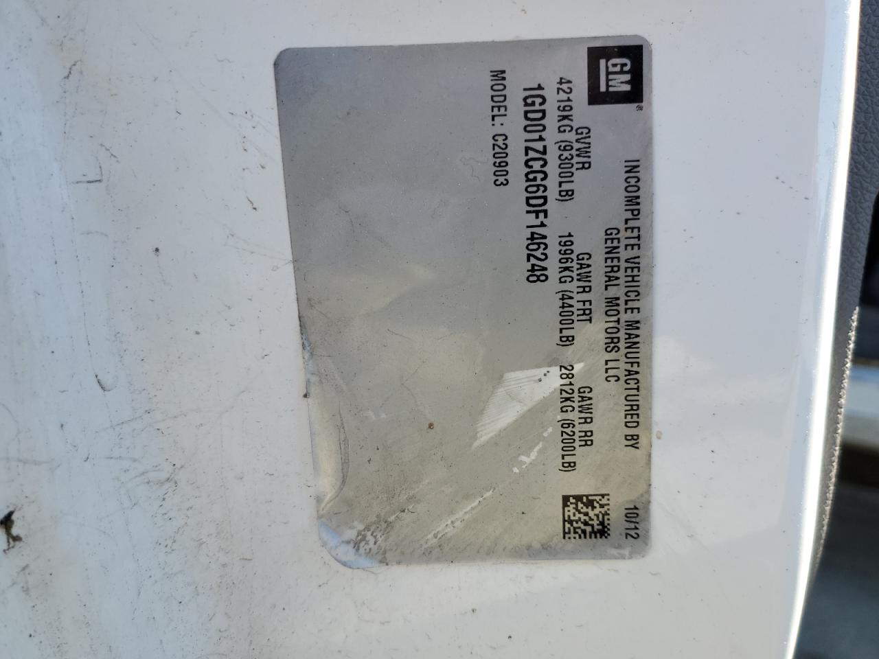 2013 GMC Sierra VIN 1GD01ZCG6DF146248 Copart auction photo, all over / undercarriage damage thumbnail 12