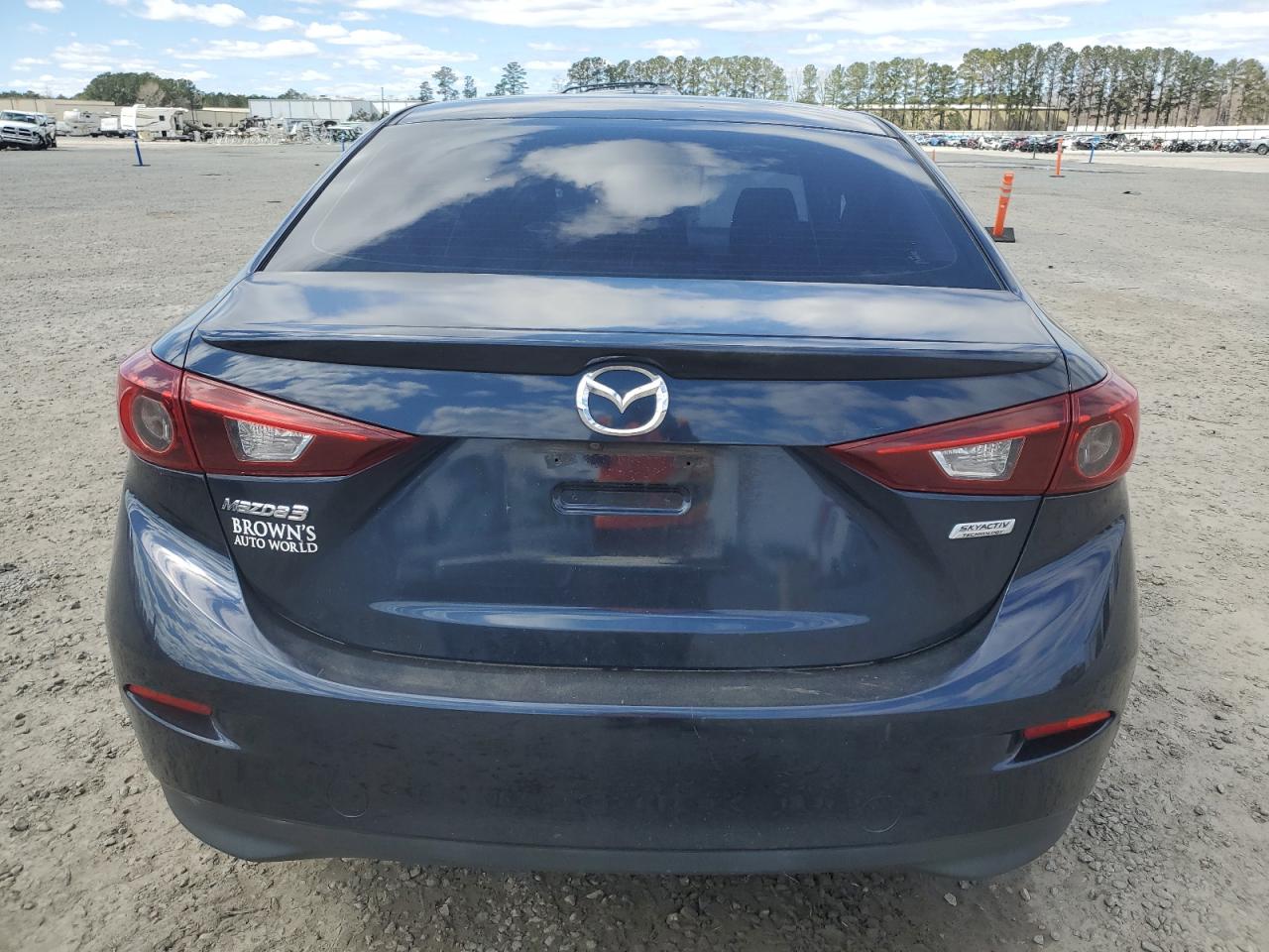 2016 Mazda 3 VIN JM1BM1V73G1300614 Copart auction photo, front end / side damage thumbnail 6