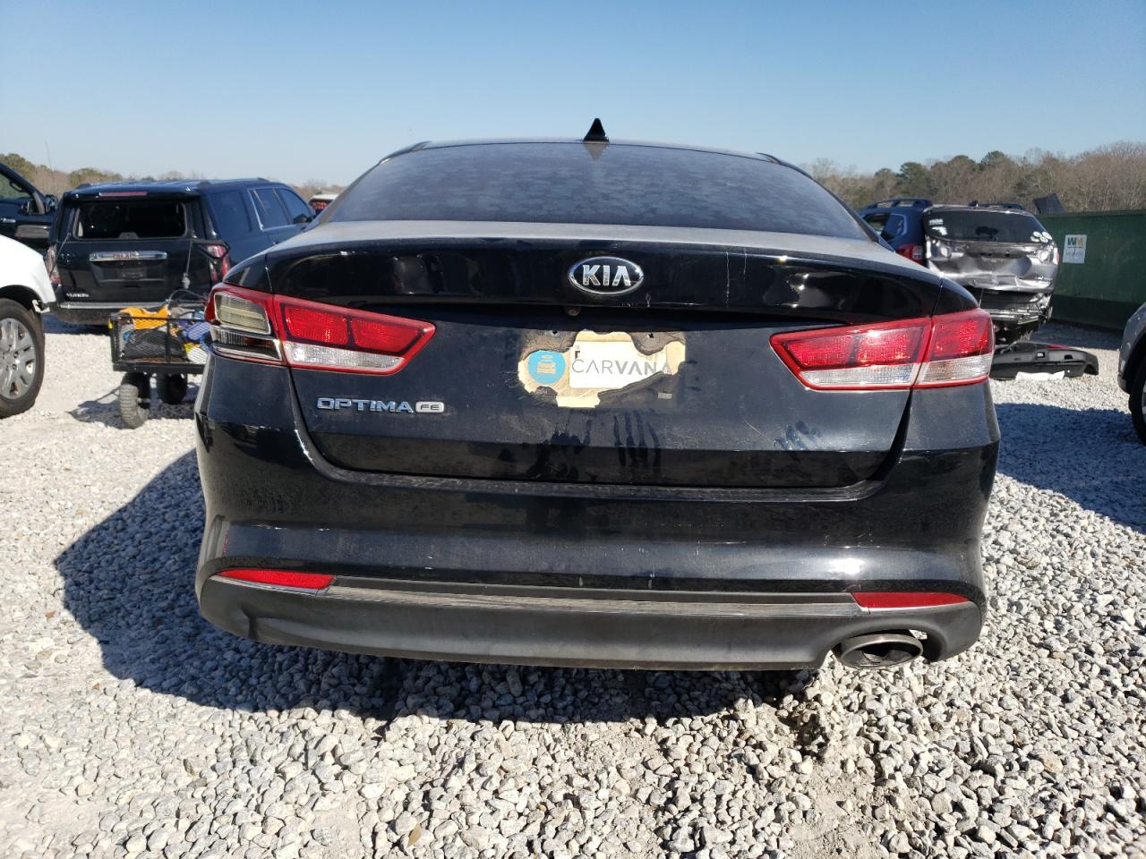 2016 KIA Optima VIN 5XXGT4L39GG035714 Copart auction photo, front end / side damage thumbnail 6