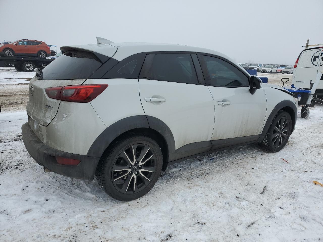 2017 Mazda CX-3 VIN JM1DKFC78H0142650 Copart auction photo, front end / side damage thumbnail 3