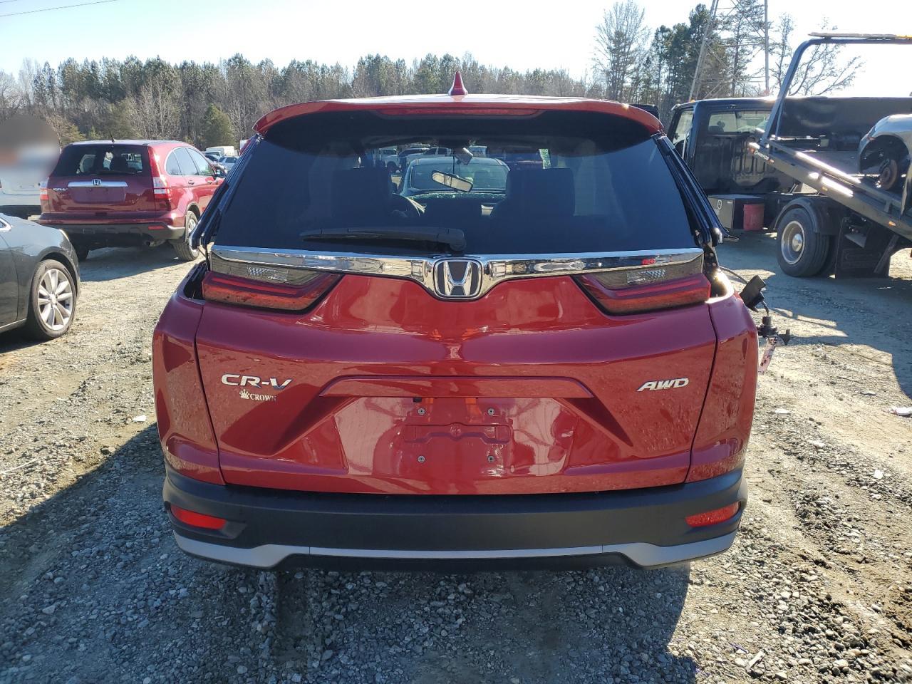 2021 Honda CR-V VIN 2HKRW2H8XMH673351 Copart auction photo, all over damage thumbnail 6