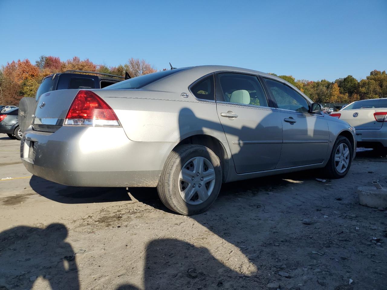 2008 Chevrolet Impala VIN 2G1WB58N281309995 Copart auction photo, undercarriage damage thumbnail 3