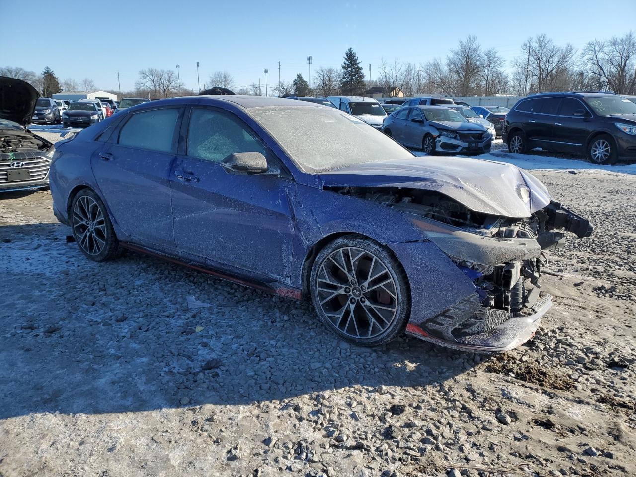 2023 Hyundai Elantra VIN KMHLW4AK4PU013299 Copart auction photo, front end damage thumbnail 4