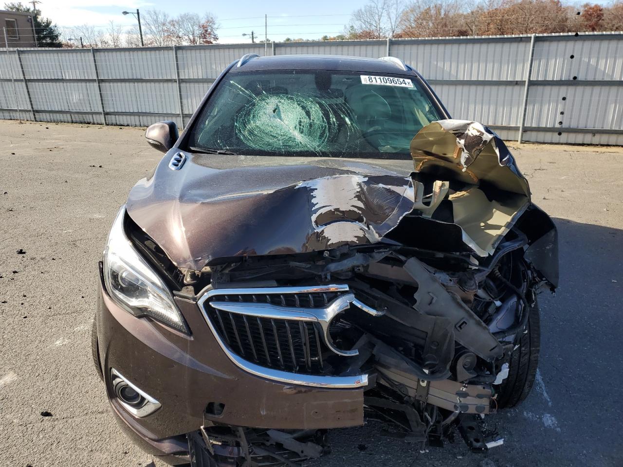 2020 Buick Envision VIN LRBFXCSA5LD161405 Copart auction photo, front end damage thumbnail 5