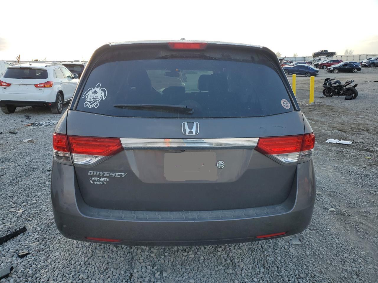 2016 Honda Odyssey VIN 5FNRL5H68GB141575 Copart auction photo, all over damage thumbnail 6