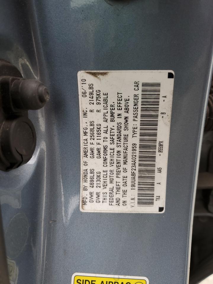 2010 Acura TL VIN 19UUA8F23AA021959 Copart auction photo, front end damage thumbnail 14
