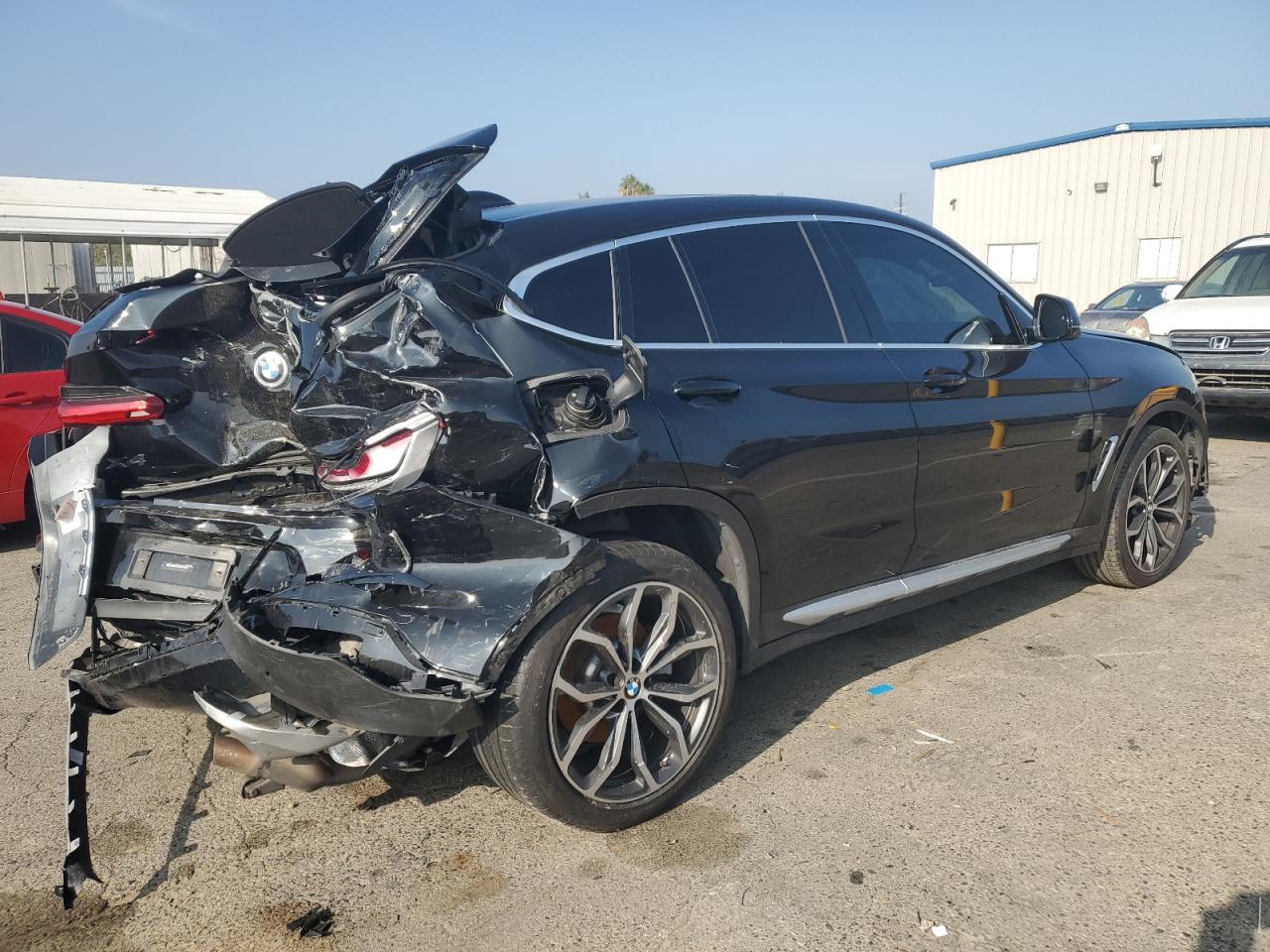 2021 BMW X4 VIN 5UX2V1C08M9E20359 Copart auction photo, rear end / front end damage thumbnail 3