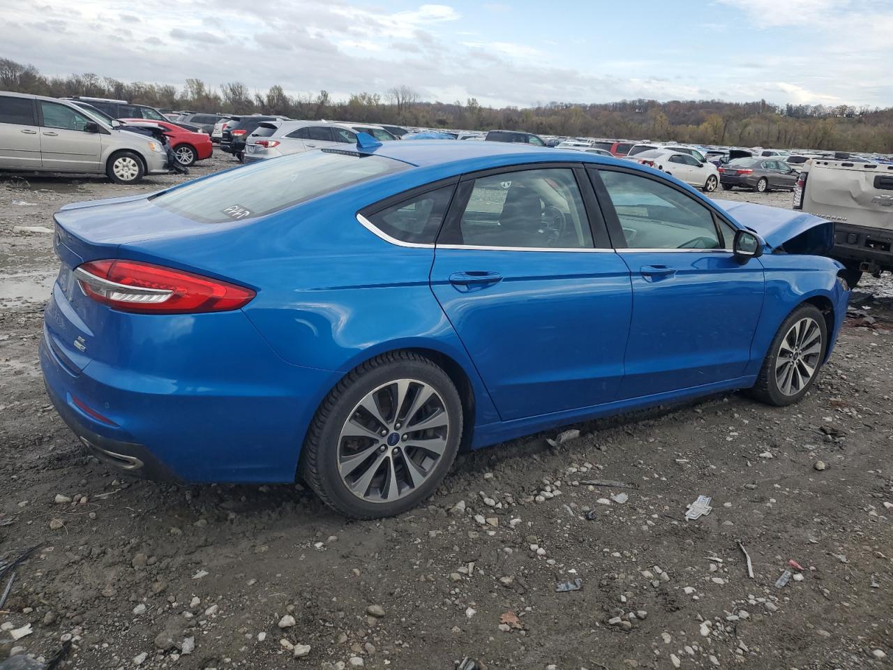 2020 Ford Fusion VIN 3FA6P0T91LR129634 Copart auction photo, front end damage thumbnail 3