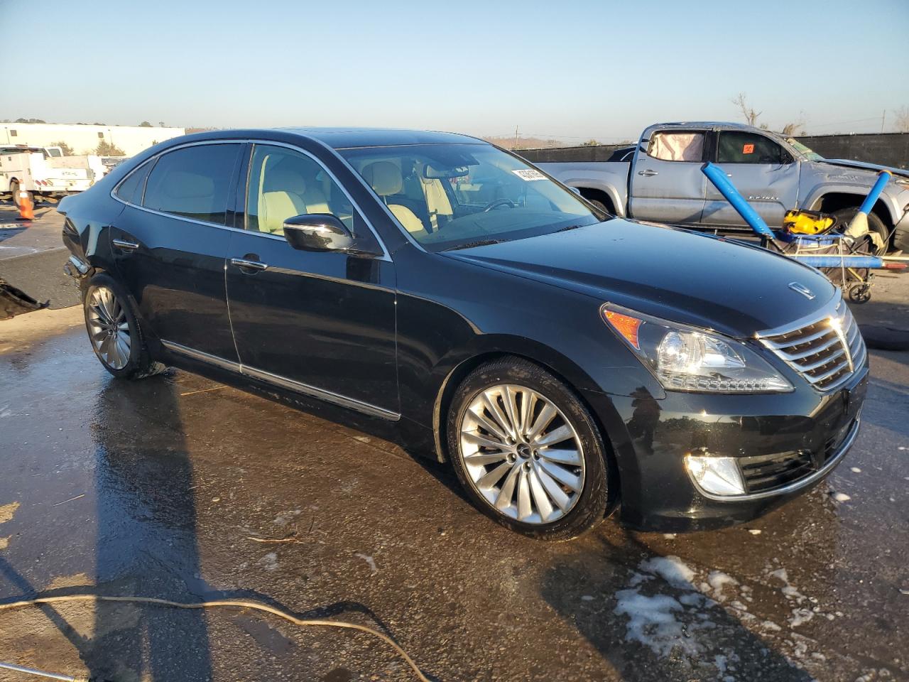 2016 Hyundai Equus VIN KMHGH4JH8GU104592 Copart auction photo, rear end damage thumbnail 4