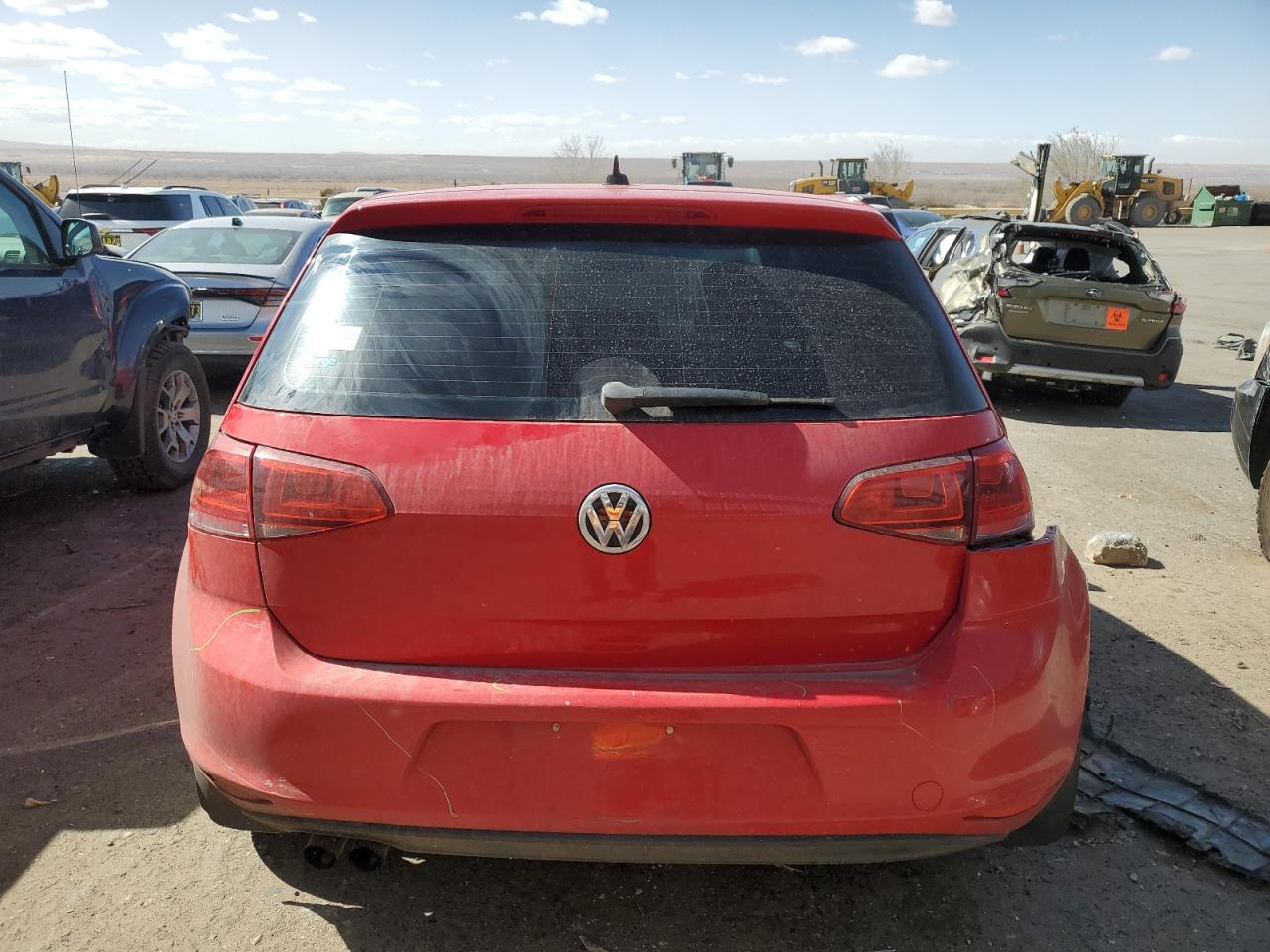 2015 Volkswagen Golf VIN 3VW817AU9FM097776 Copart auction photo, rear end / minor dent/scratches damage thumbnail 6
