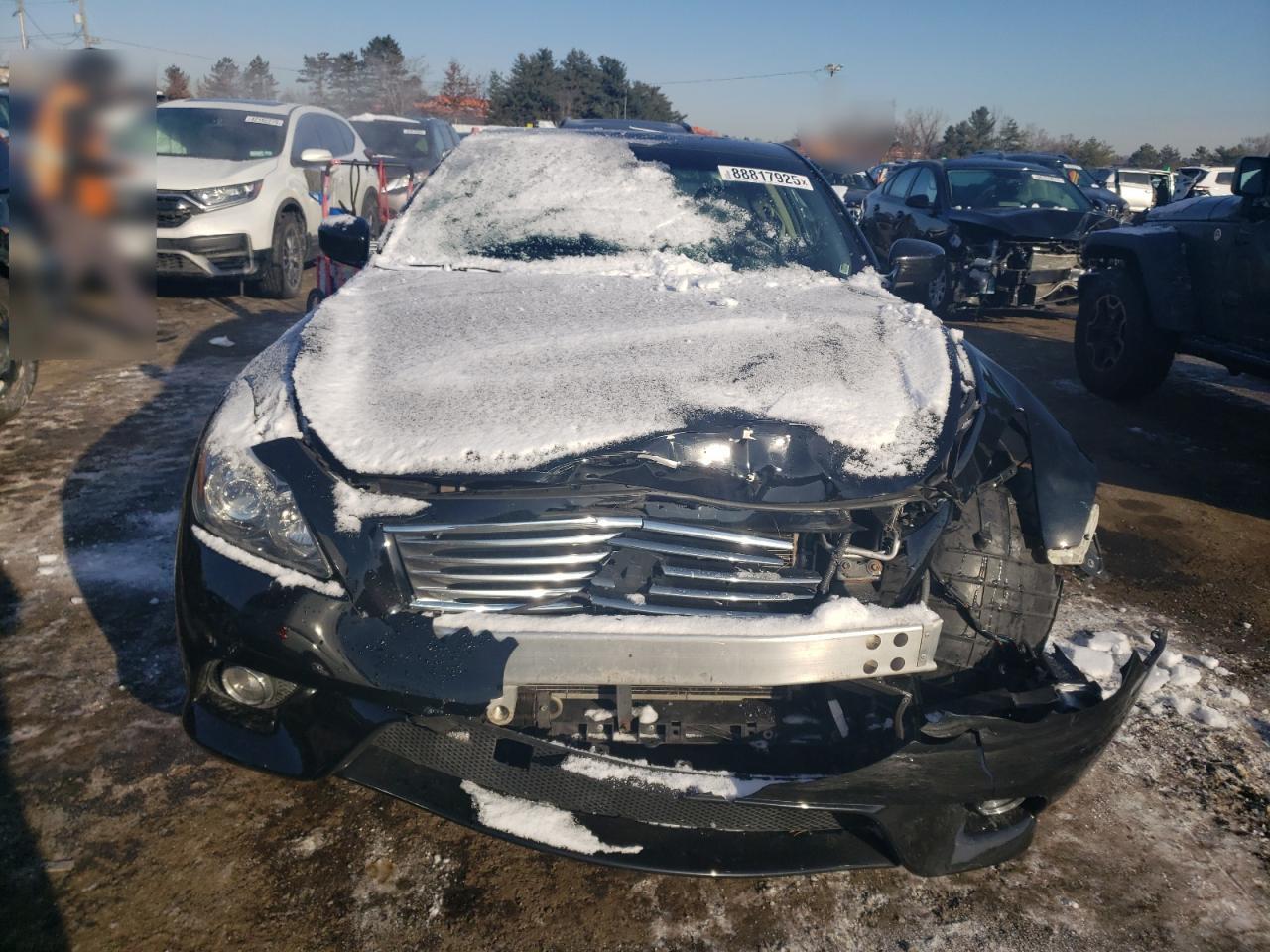 2012 Infiniti G VIN JN1CV6EL2CM472690 Copart auction photo, front end damage thumbnail 6