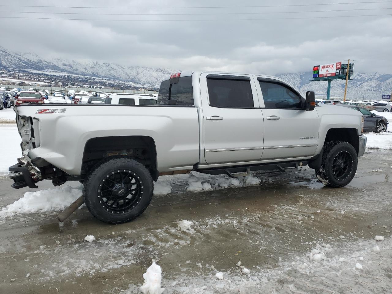2015 Chevrolet Silverado VIN 1GC1KVEGXFF681808 Copart auction photo, rear end damage thumbnail 3