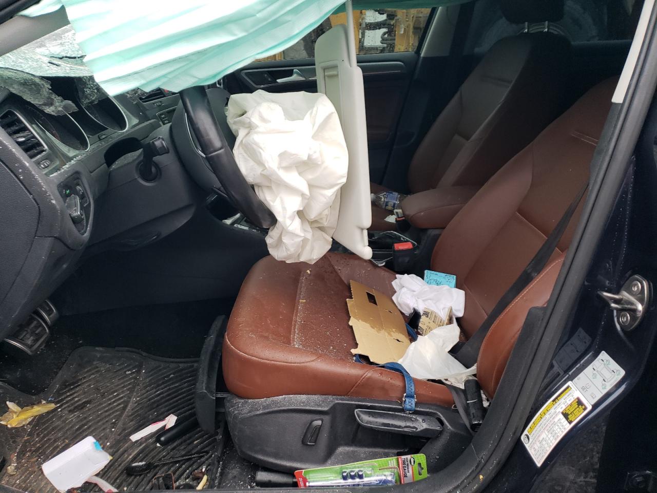 2017 Volkswagen Golf VIN 3VWH17AU0HM517721 Copart auction photo, all over damage thumbnail 7