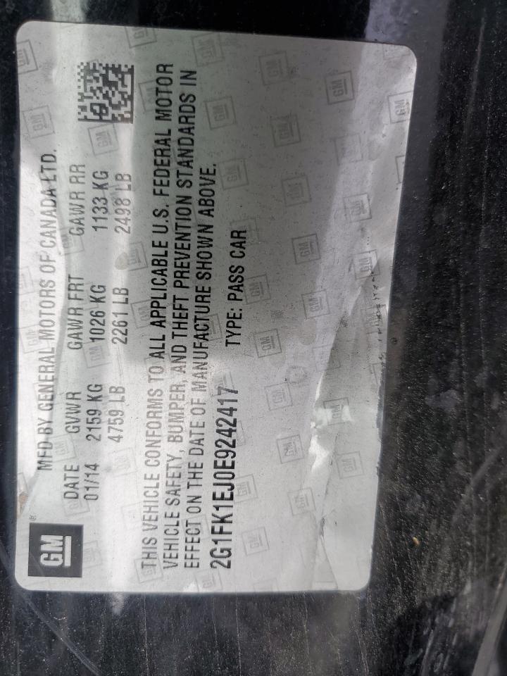 2014 Chevrolet Camaro VIN 2G1FK1EJ0E9242417 Copart auction photo, front end damage thumbnail 12