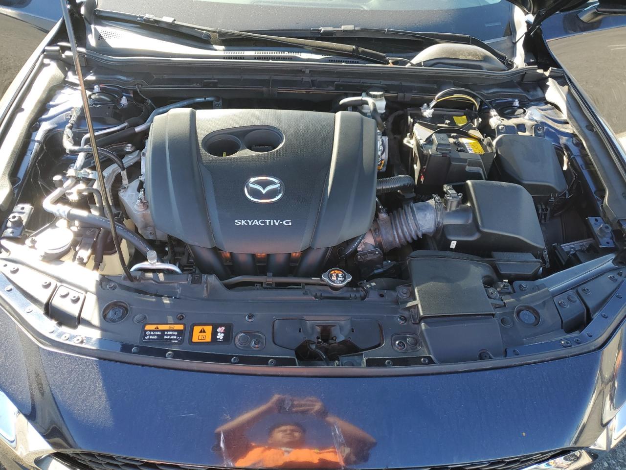 2020 Mazda 3 VIN JM1BPAEM4L1164114 Copart auction photo, rear end / side damage thumbnail 12