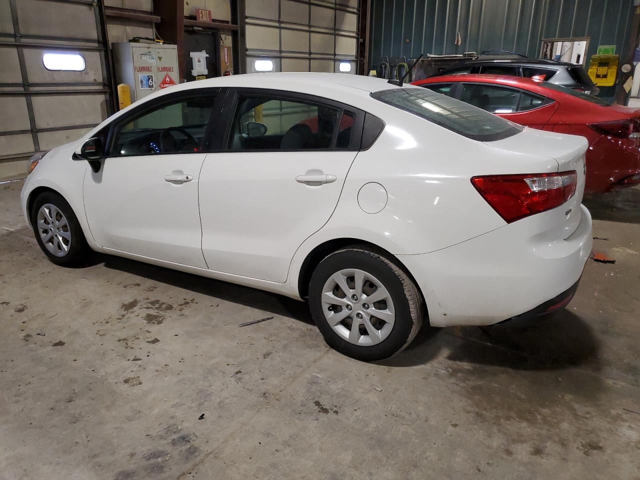 2014 KIA Rio VIN KNADM4A32E6382362 Copart auction photo, front end / minor dent/scratches damage thumbnail 2
