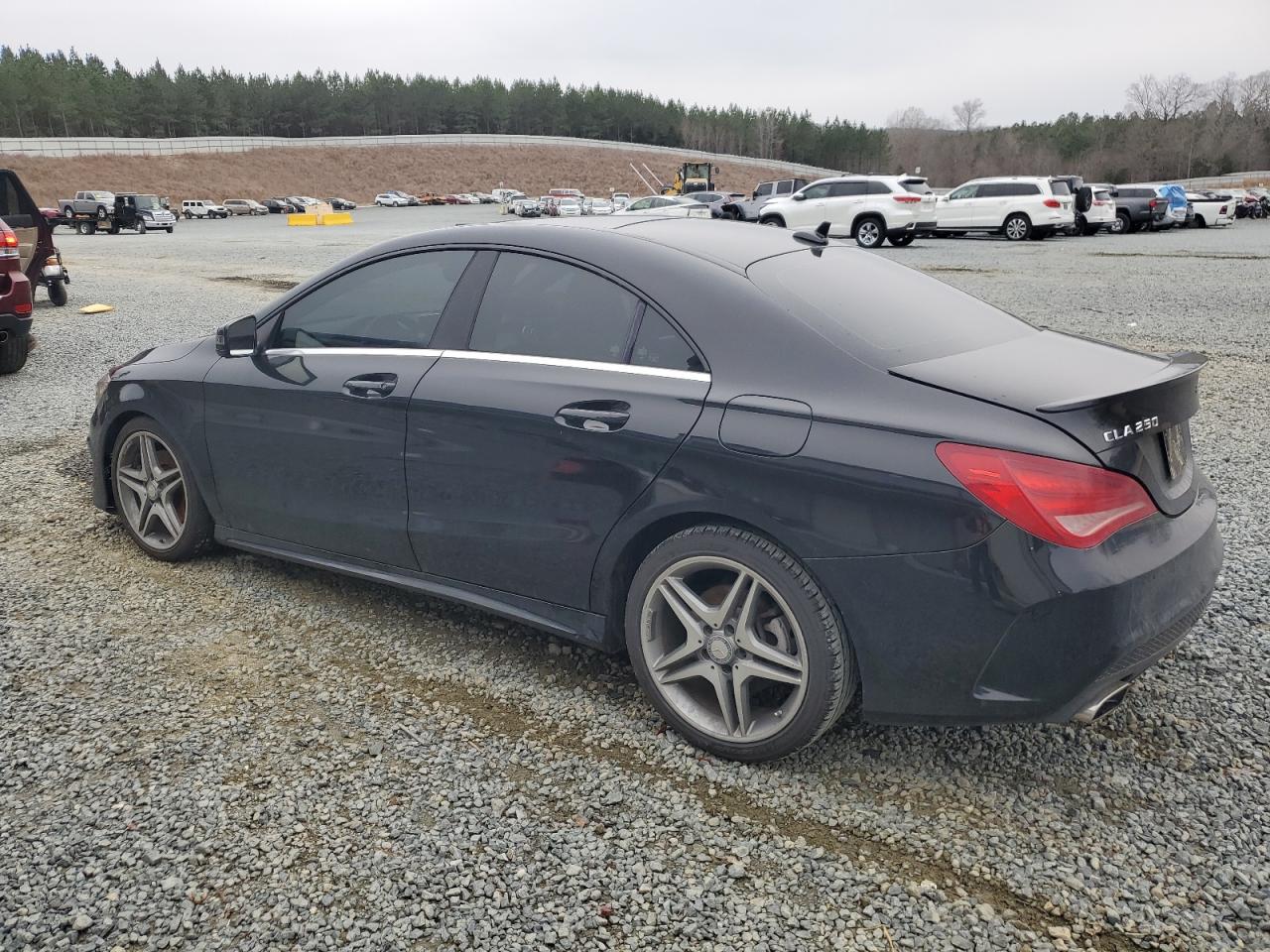 2014 Mercedes-Benz CLA-klasse VIN WDDSJ4GB6EN160369 Copart auction photo, undercarriage / front end damage thumbnail 2