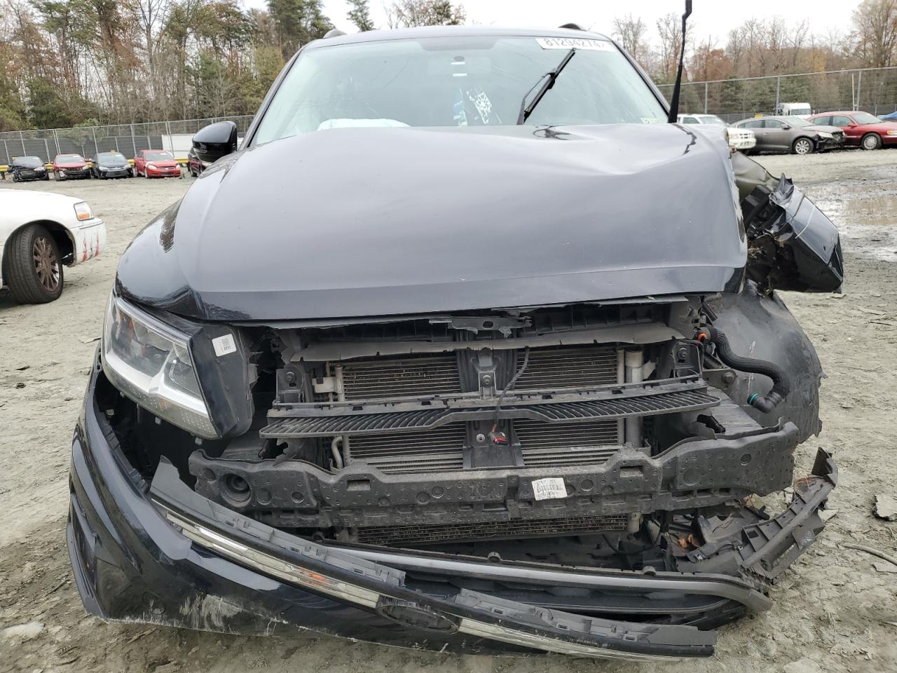2020 Volkswagen Tiguan VIN 3VV1B7AX5LM107289 Copart auction photo, front end / side damage thumbnail 5