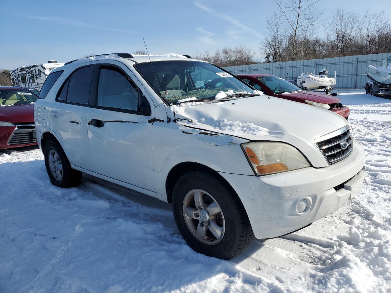 2008 KIA Sorento VIN KNDJC735785855868 Copart auction photo, side damage thumbnail 4