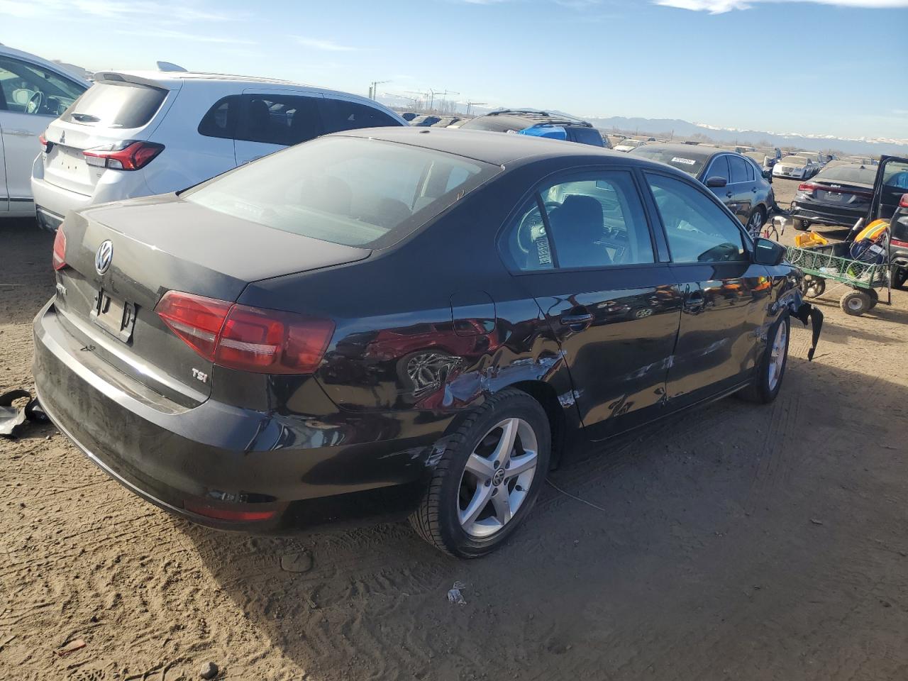 2016 Volkswagen Jetta VIN 3VW267AJ0GM365113 Copart auction photo, side / front end damage thumbnail 3