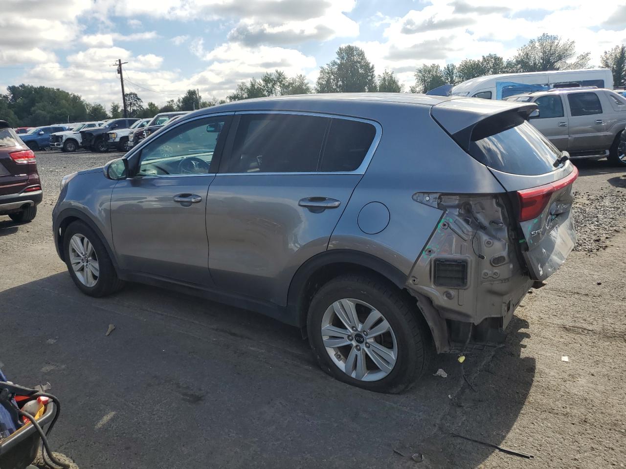 2018 KIA Sportage VIN KNDPM3AC0J7382648 Copart auction photo, rear end damage thumbnail 2