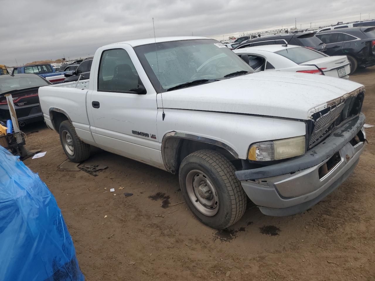 2001 Dodge RAM VIN 1B7HC16X01S183684 Copart auction photo, rear end / front end damage thumbnail 4