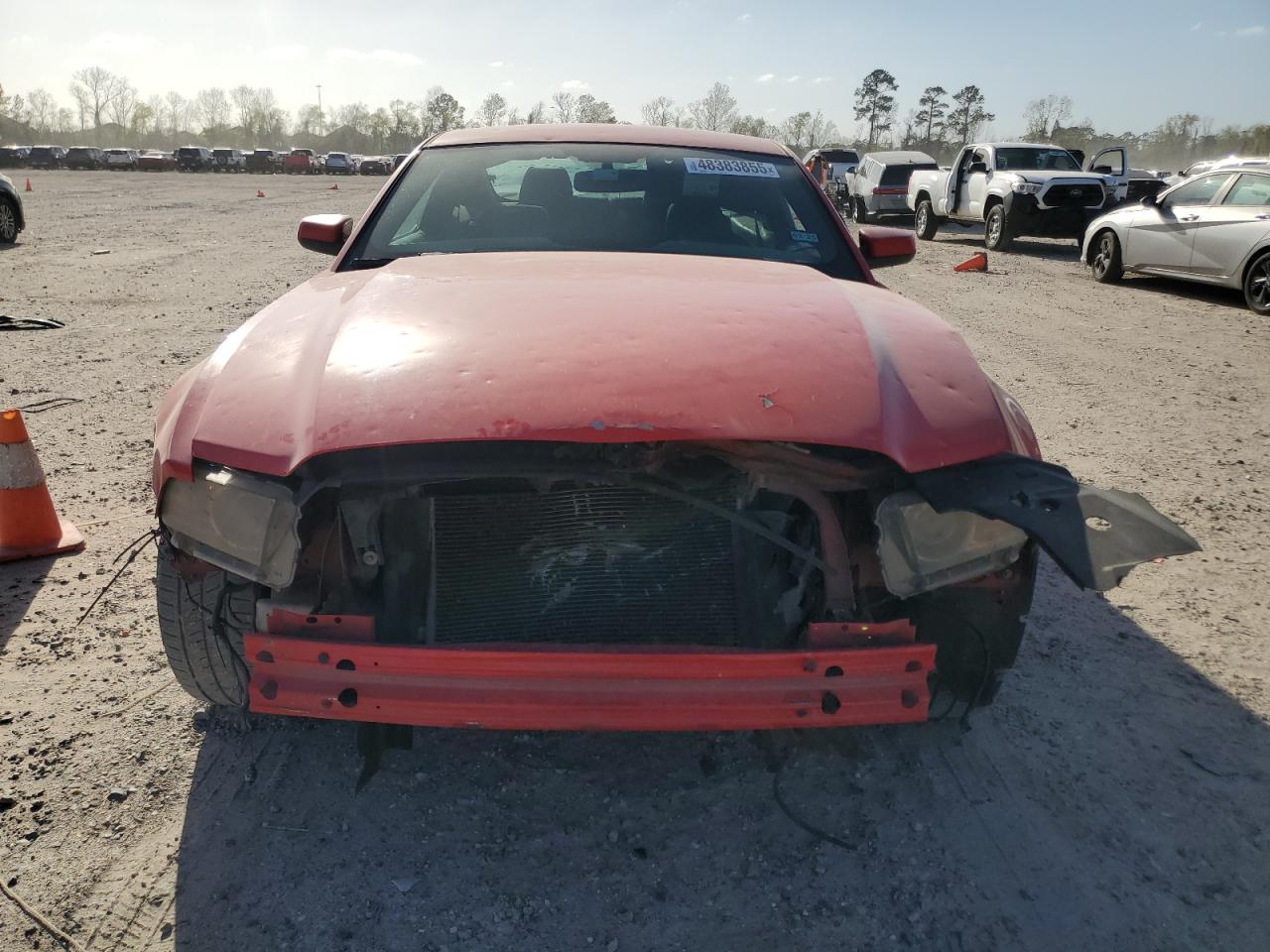 2014 Ford Mustang VIN 1ZVBP8AM0E5264654 Copart auction photo, front end / hail damage thumbnail 5